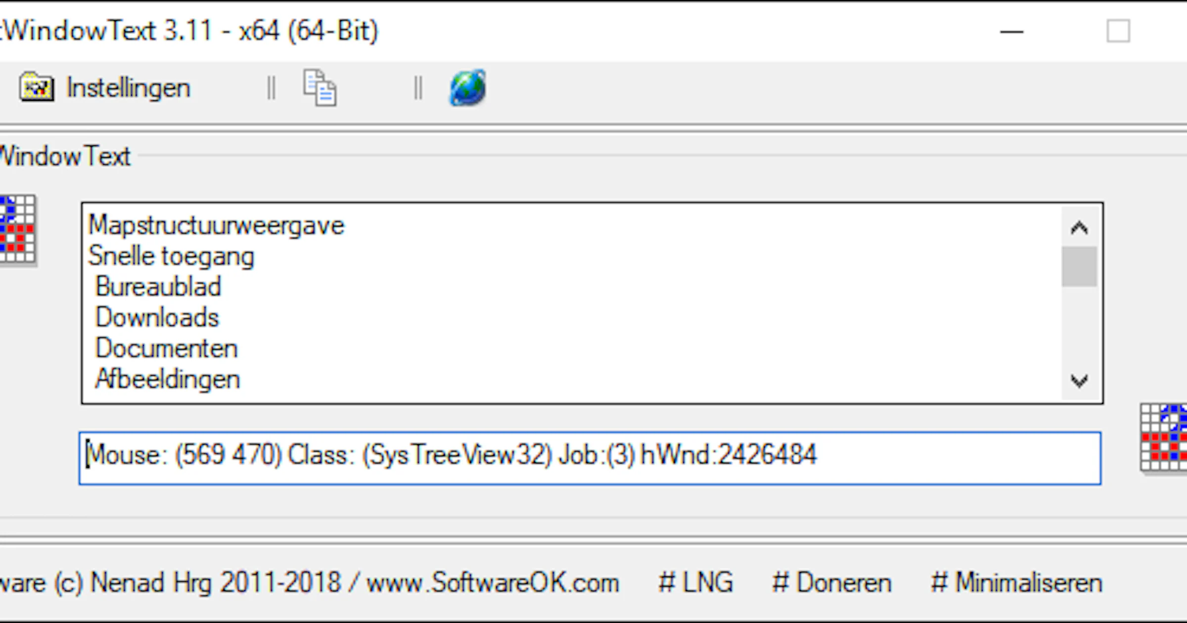 GWT - Kopieer teksten uit Windows-vensters