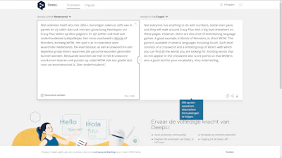 Deepl - Een indrukwekkende nieuwe vertaalhulp