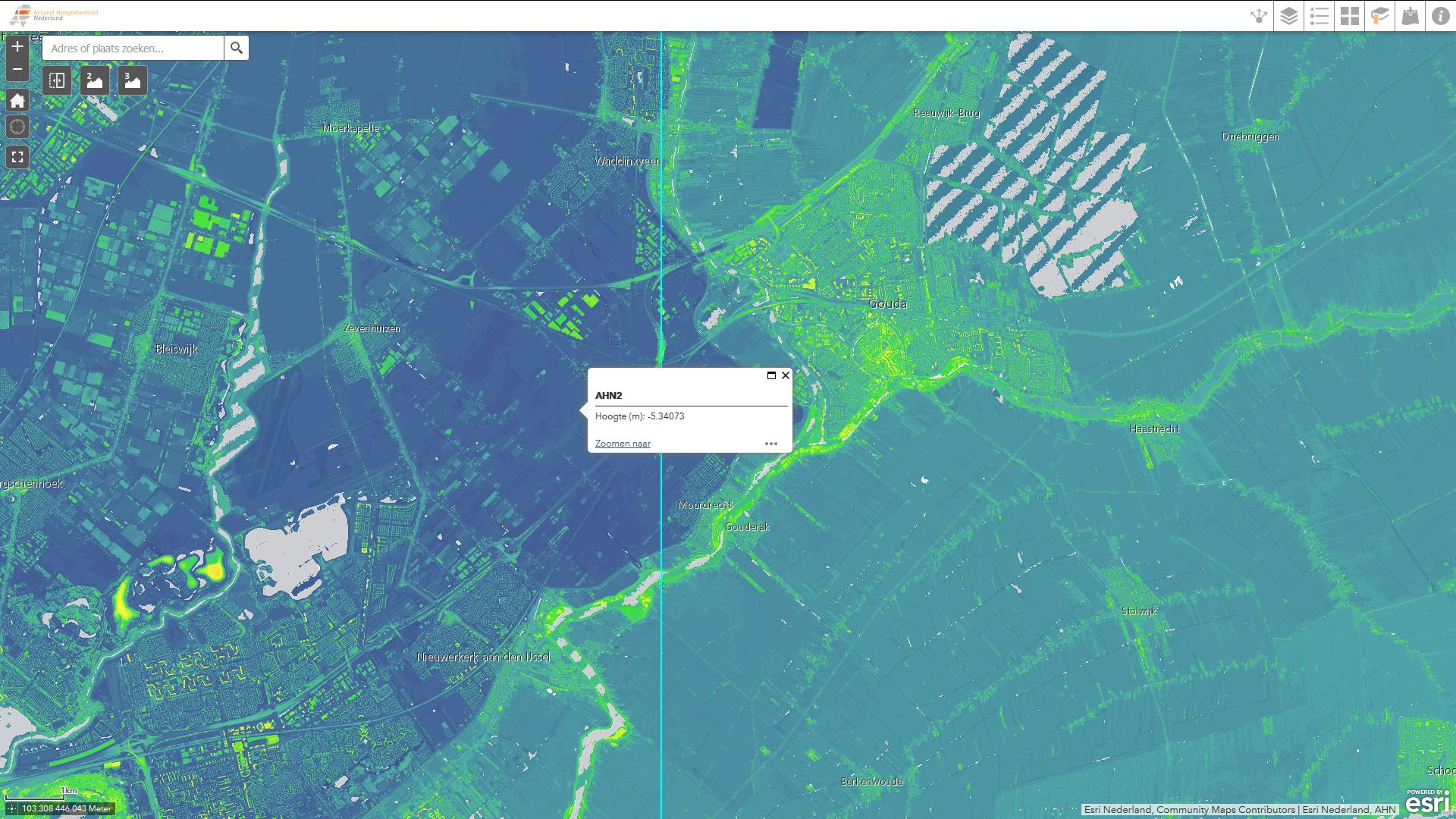 AHN -  Een zeer gedetailleerde hoogtekaart van ons land
