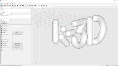 K-3D - Een zeer geavanceerd 3d-ontwerp en -animatieprogramma