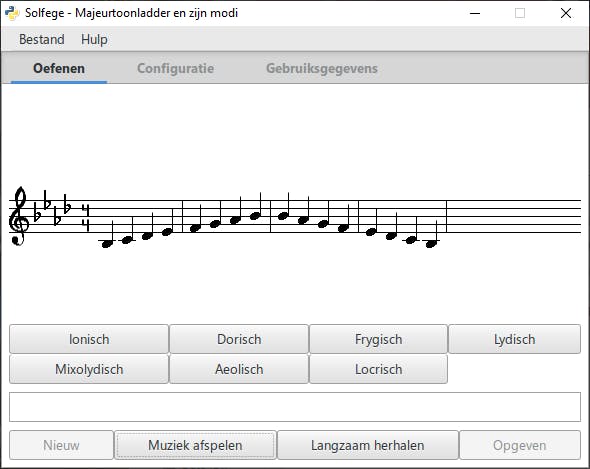GNU Solfège - Oefen uw kennis van toonladders, intervallen en akkoorden