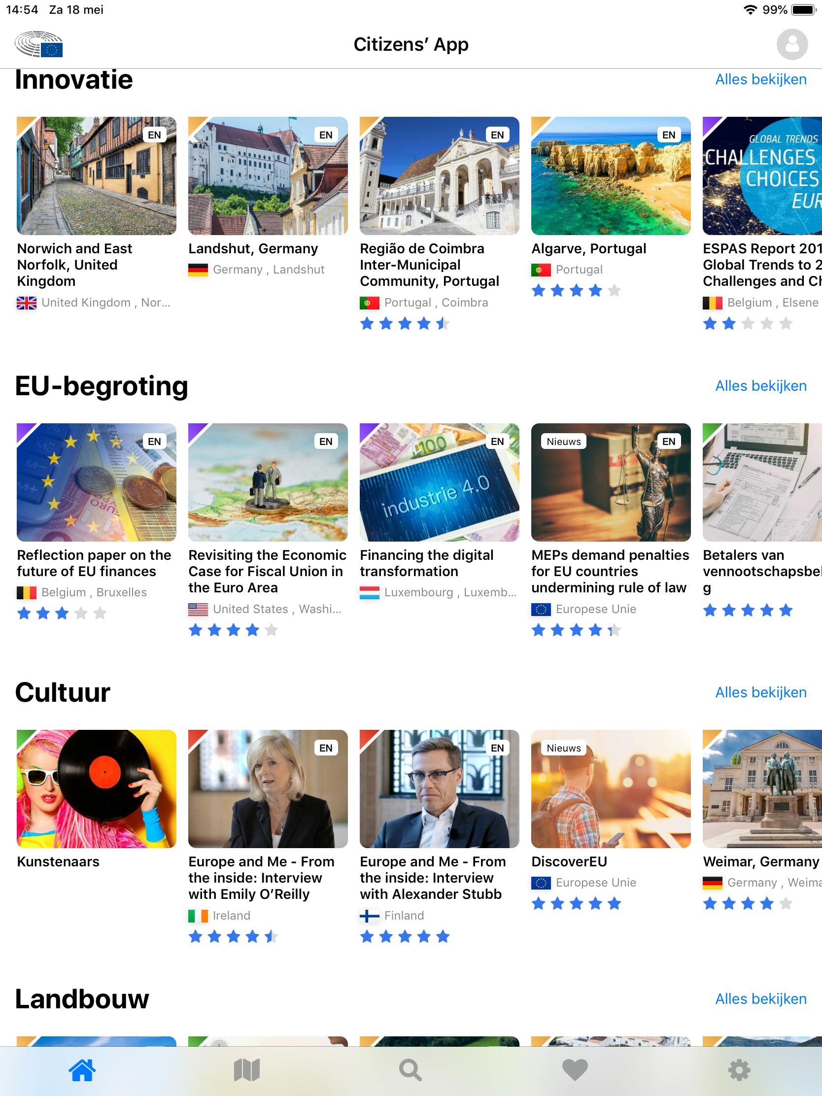 Citizens’ App - Wat doet de EU eigenlijk?