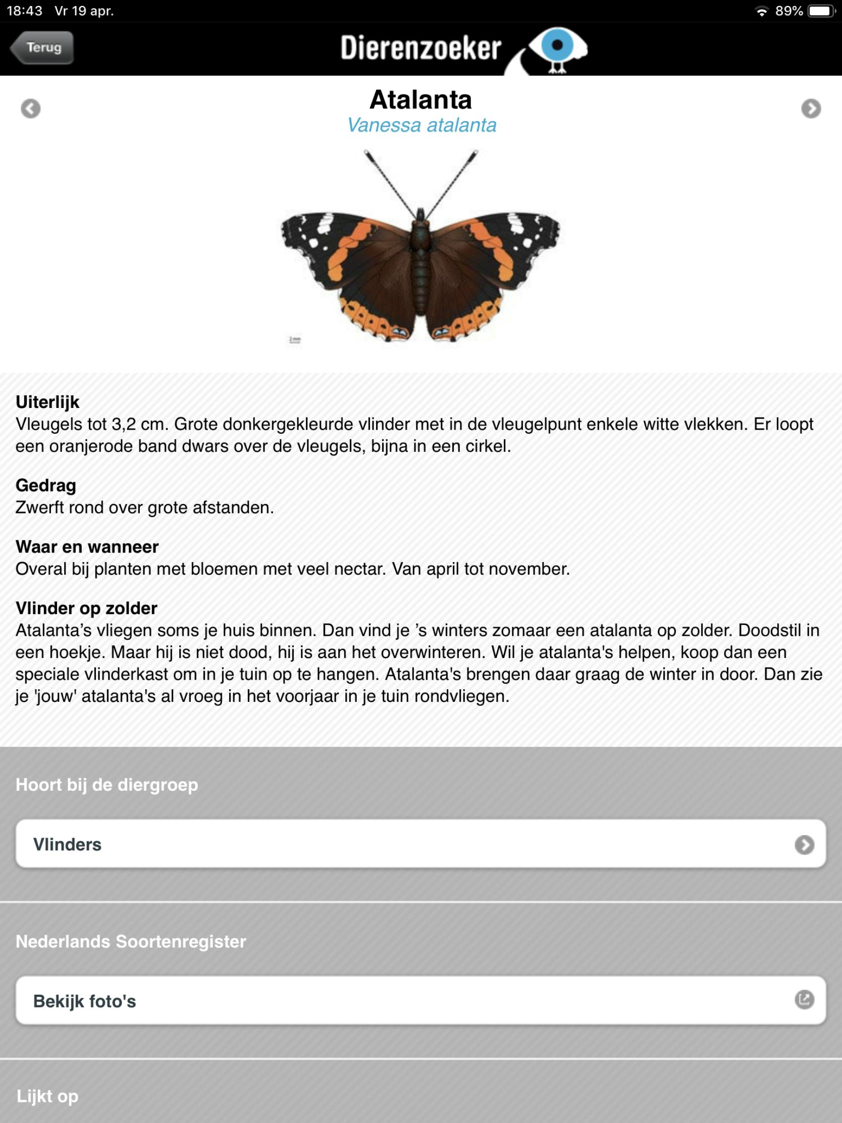 Dierenzoeker - Determineer dieren