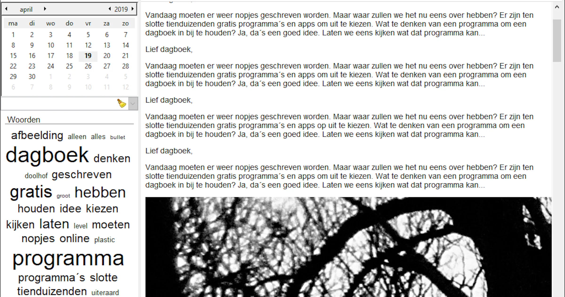 RedNotebook - Bijhouden van dag- en logboeken