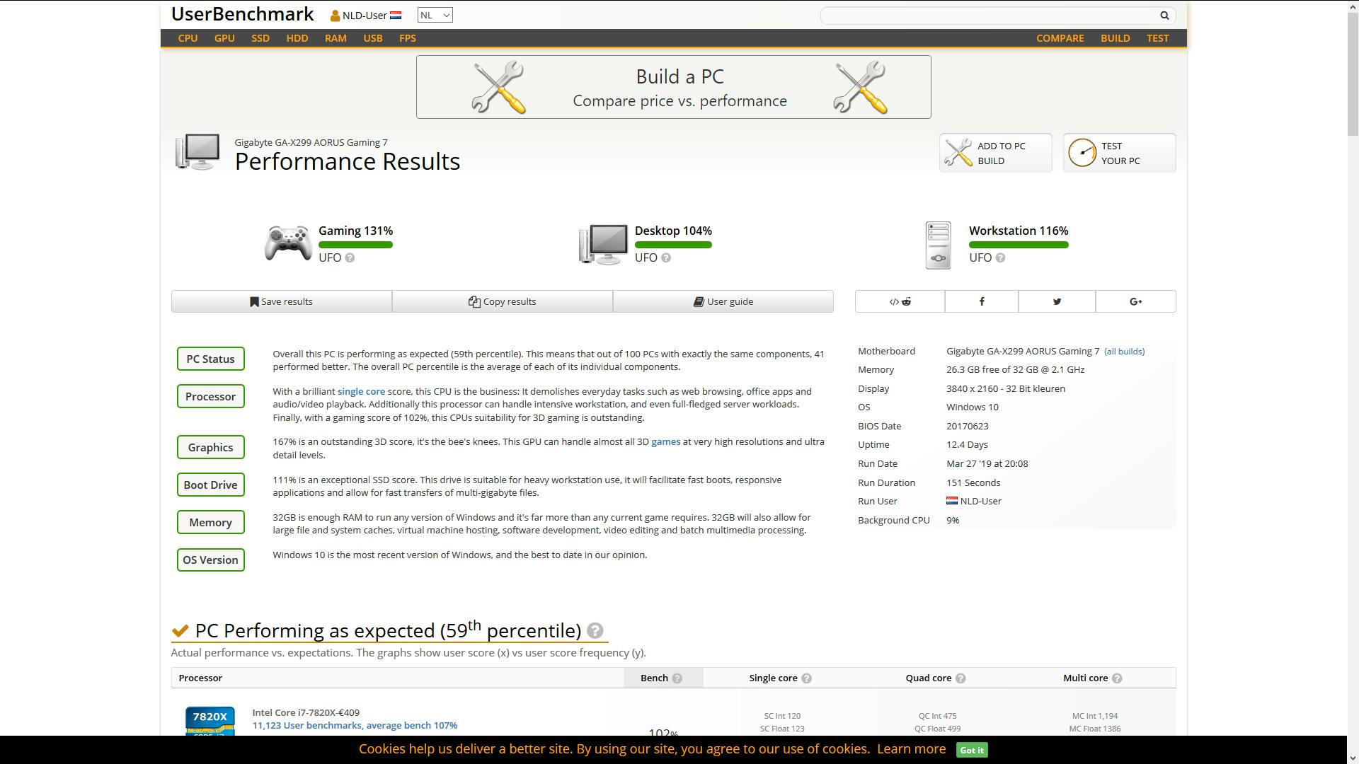 UserBenchmark - Kan je pc een beetje meekomen?