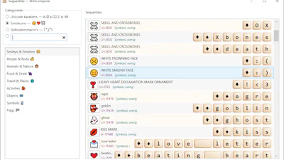 WinCompose - Typ eenvoudig allerlei symbolen en emoji