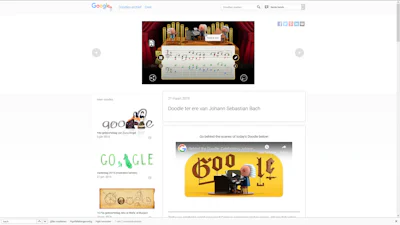 Google Doodle Bach - Kunstmatige intelligentie componeert in de stijl van Bach