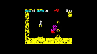 Underwurlde - Vijanden die slechts duwen in deze unieke retro-game