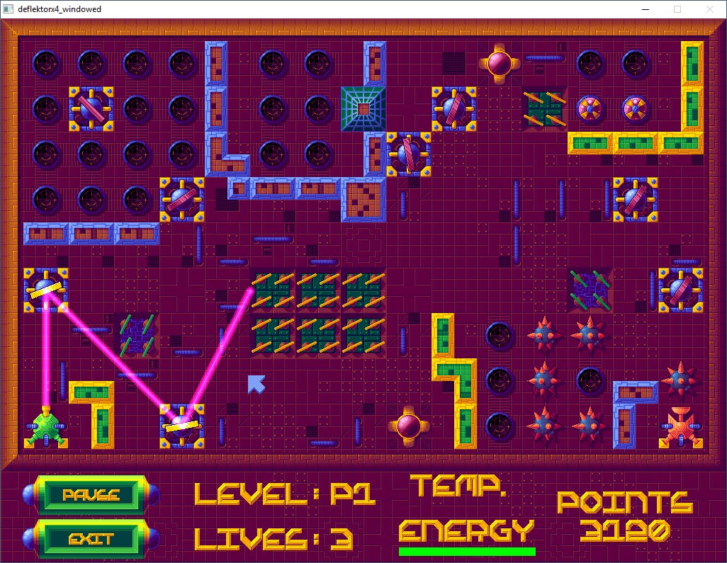 Deflector X4 - Vernietig alle mijnen met uw laser en een stel spiegels