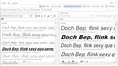FontViewOK - Bekijk geïnstalleerde en niet-geïnstalleerde lettertypes
