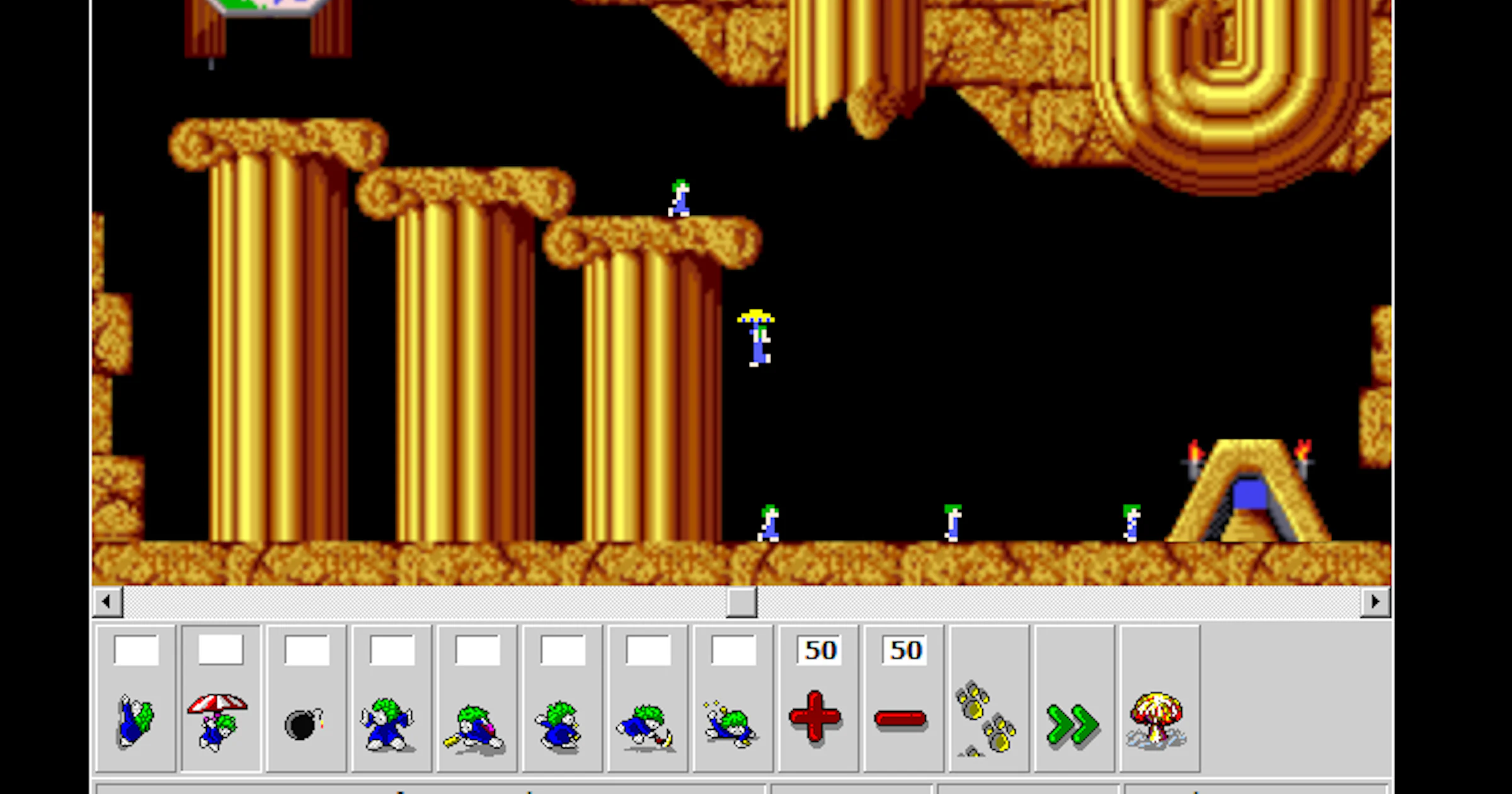 DHTML Lemmings - nog steeds onderhoudend