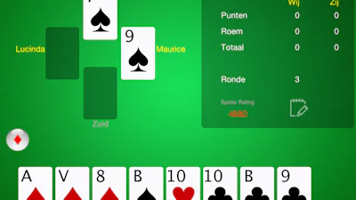 Klaverjassen Lite - Nooit meer mensen tekort