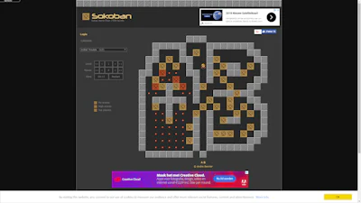 Sokoban online - 7500 online Sokoban-levels. Je raakt niet uitgeschoven