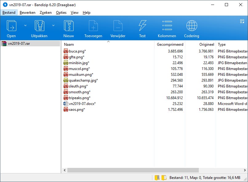 Bandizip -  Een snel en zeer compleet archiefprogramma