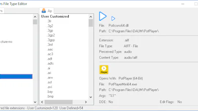 Gunners File Type Editor - Beheer bestandsextensies op een centrale plek