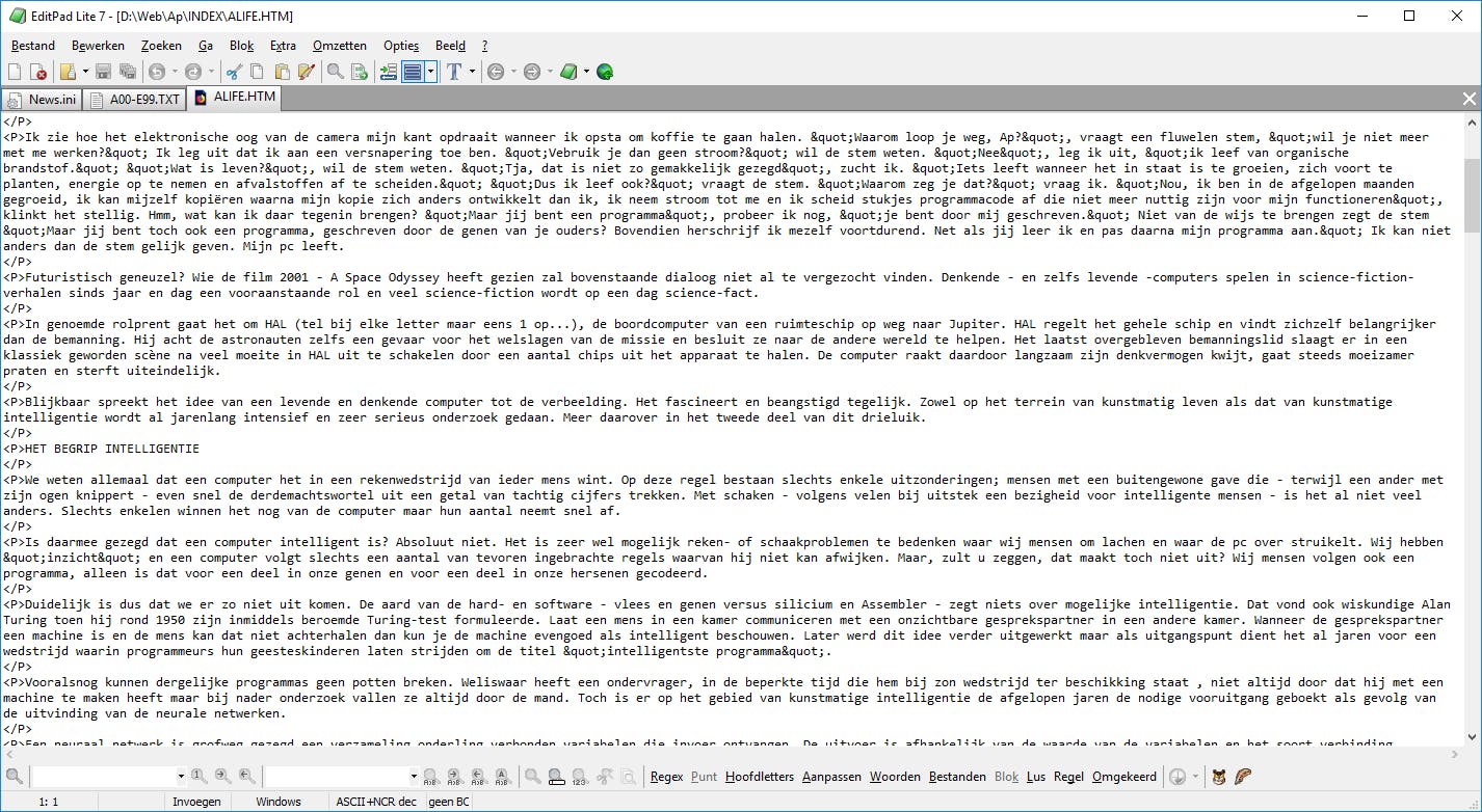 EditPad Lite - Tekstverwerker met tabbladen