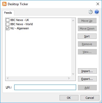 Desktop Ticker - Je dagelijkse portie nieuws op de desktop