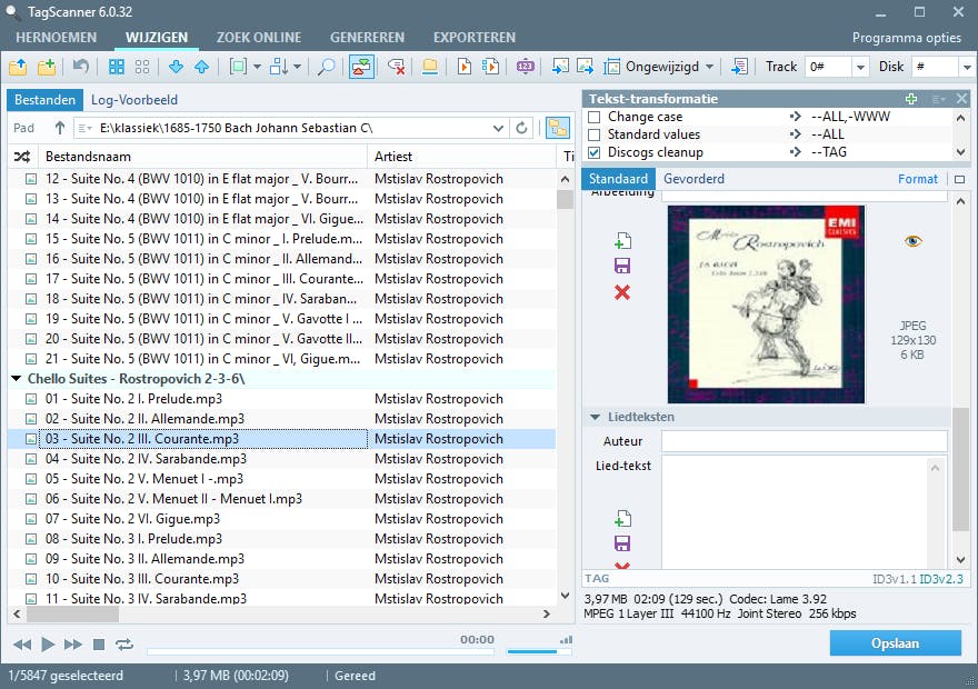 TagScanner - Een van de beste muziek-taggers