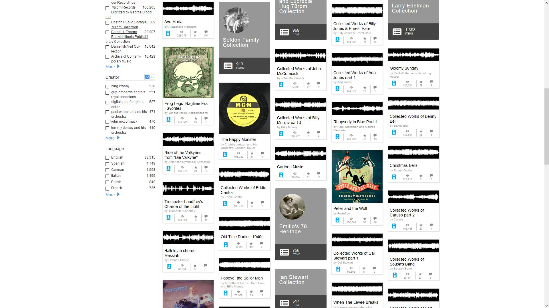 The Great 78 Project - Beluister en/of download geweldige oude muziek