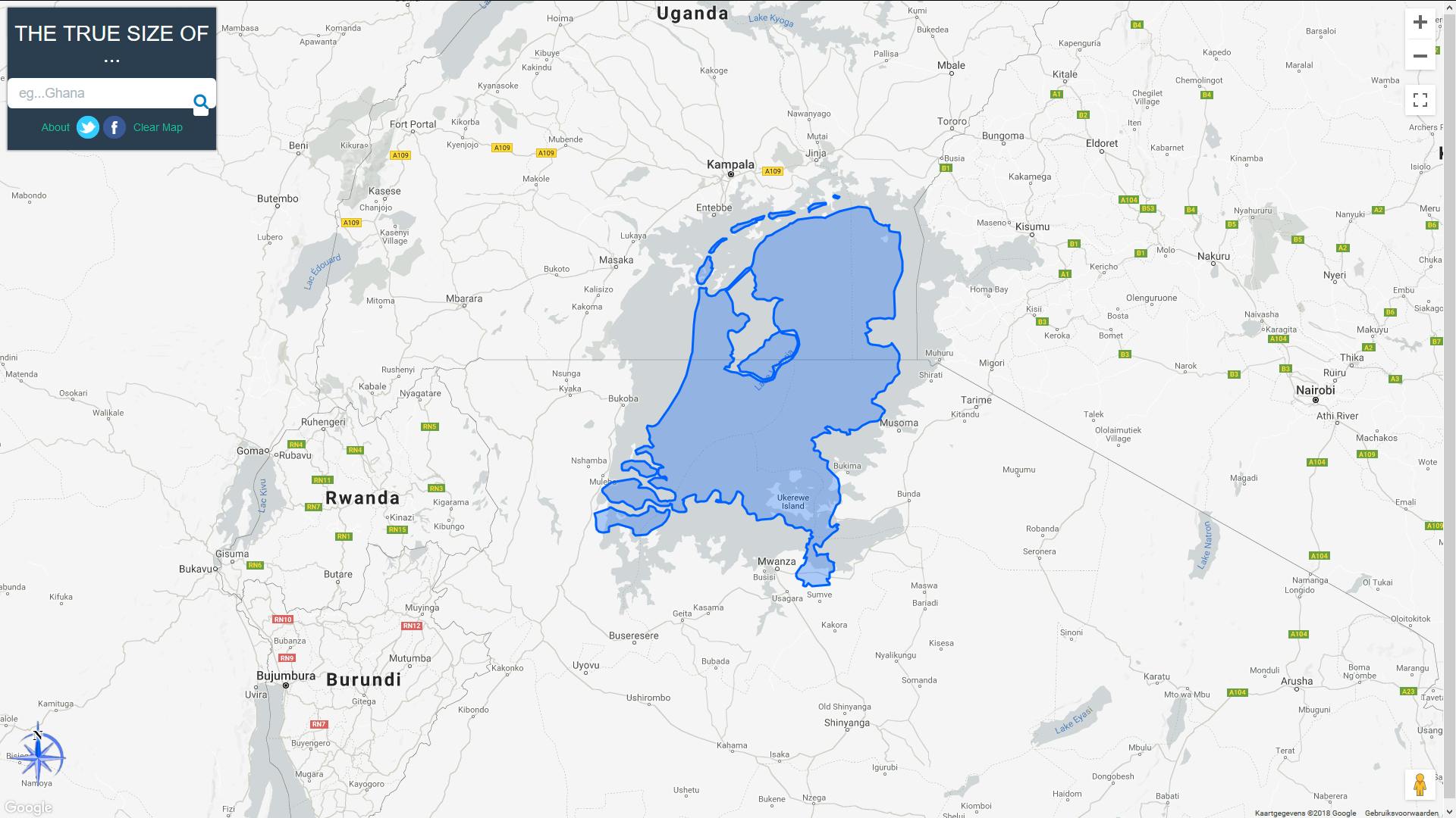 The True Size - Hoe groot zijn landen nu echt?