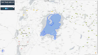 The True Size - Hoe groot zijn landen nu echt?