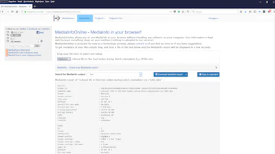 MediaInfoOnline - Online audio- en videobestanden analyseren