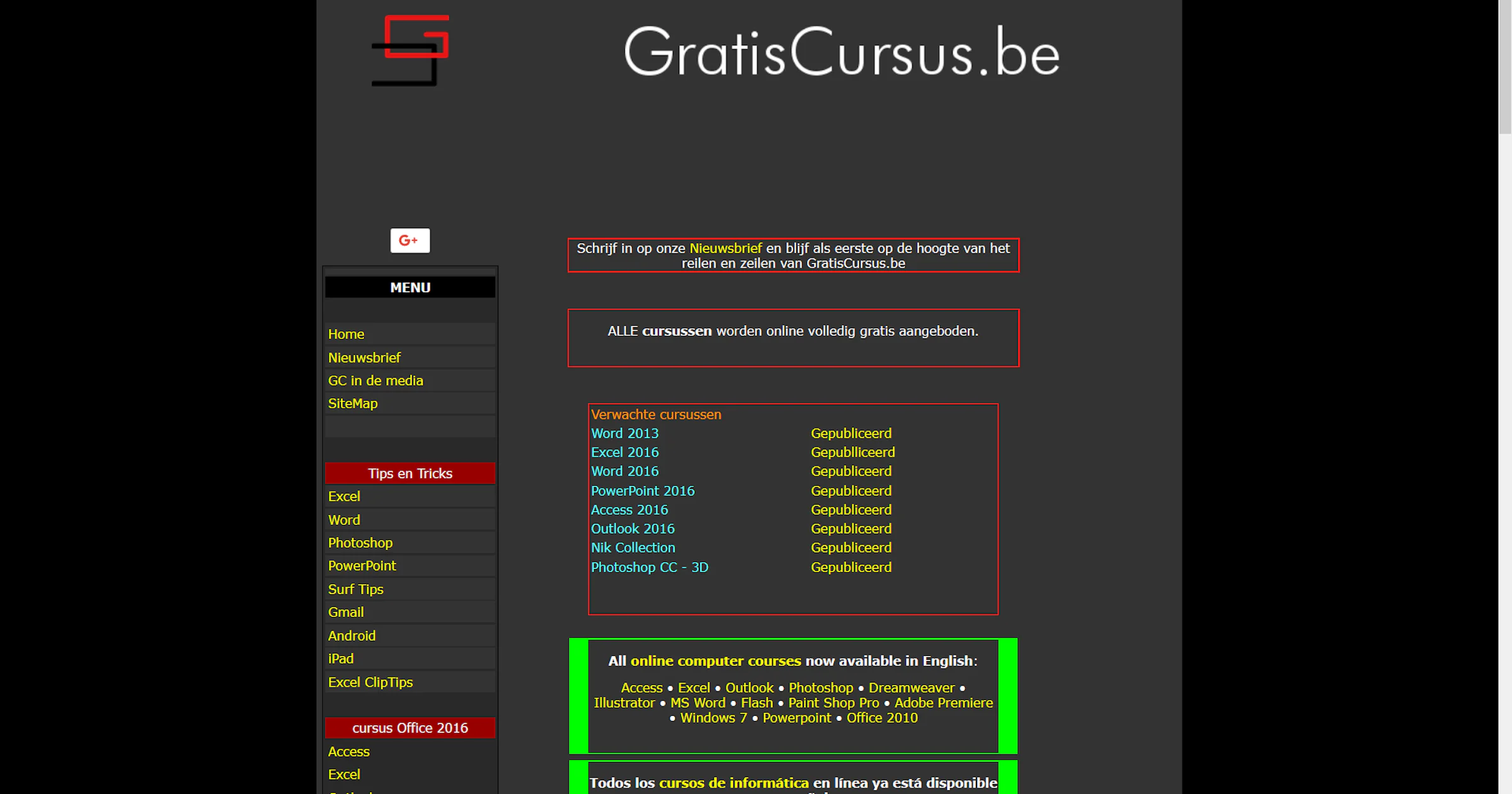 Gratis Cursus - Een enorme collectie Nederlandstalige computercursussen