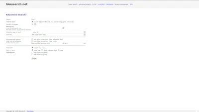 Binsearch - zoeken in nieuwsgroepen