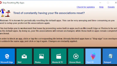 Stop resetting my apps - Bescherm uw bestandsassociaties