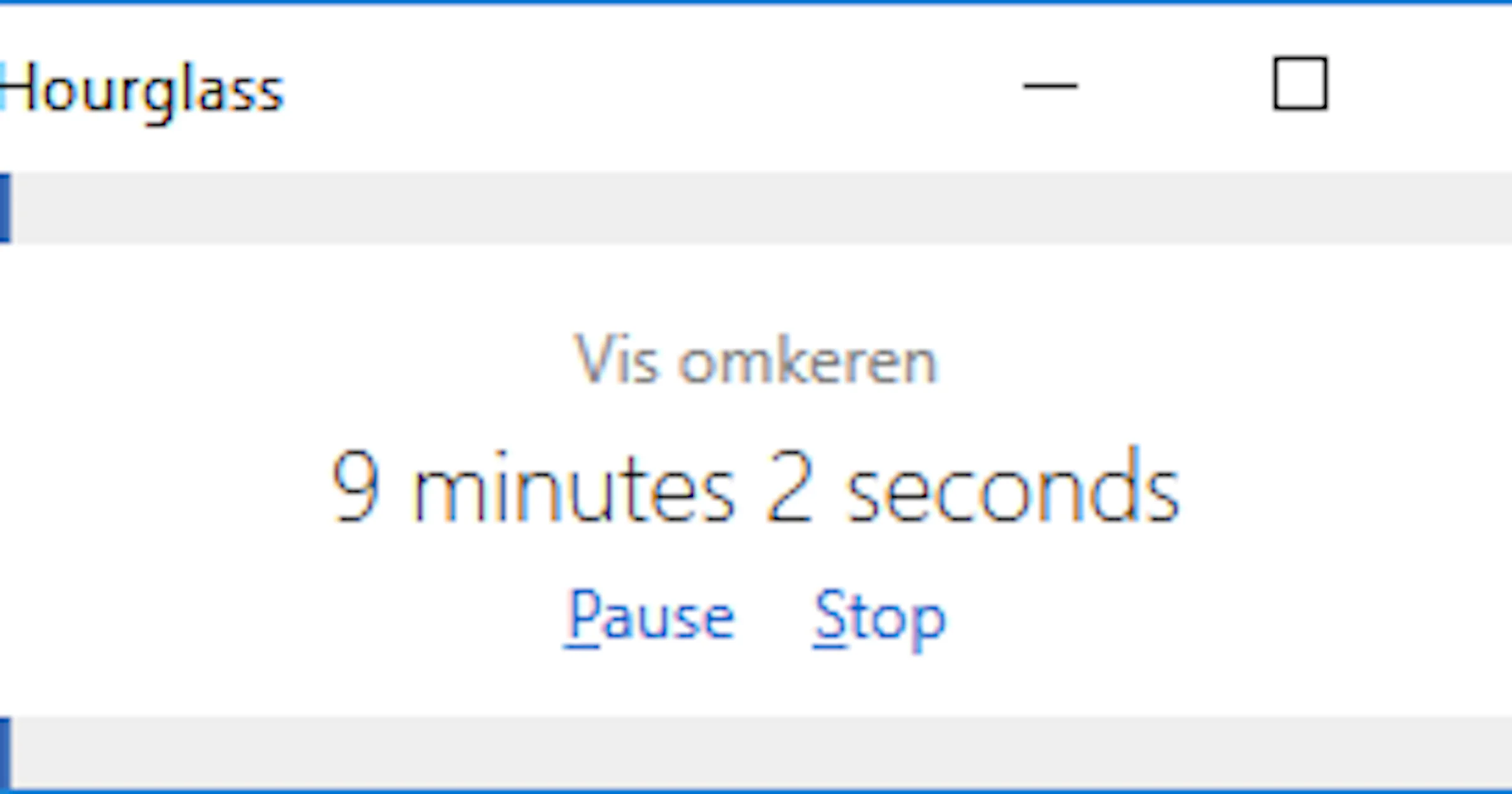 Hourglass - Een kookwekker voor op de pc