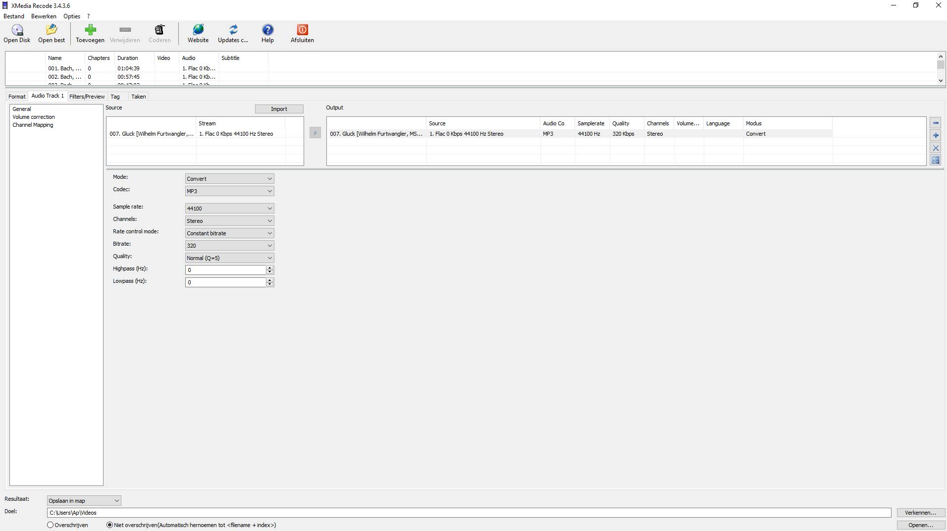  XMedia Recode -  Uitgebreide audio- en videoconversie