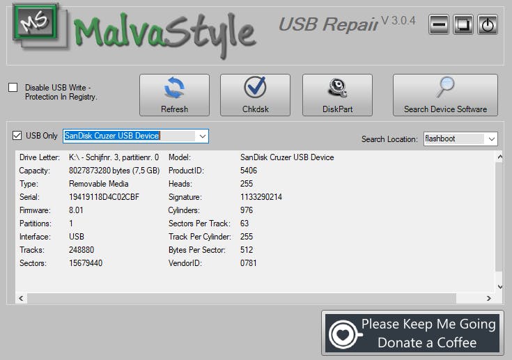 MalvaStyle USB Repair - Misschien is die kapotte usb-stick nog te repareren…
