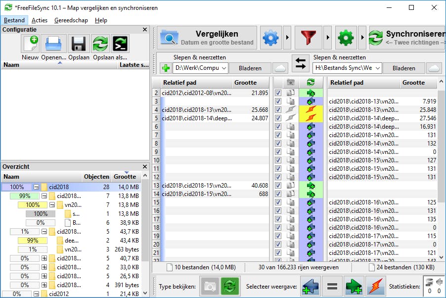 FreeFileSync - Maak volautomatisch back-ups van bestanden en mappen