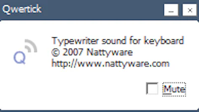 Qwertick - Het heerlijk nostalgische geluid van een schrijfmachine