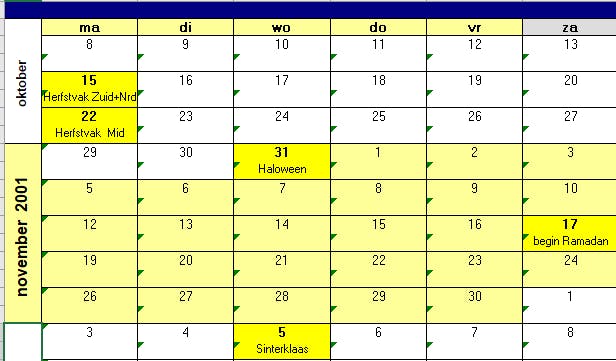 Uit Mailbus Computer Idee 17 - Verjaardagskalender