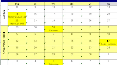 Uit Mailbus Computer Idee 17 - Verjaardagskalender