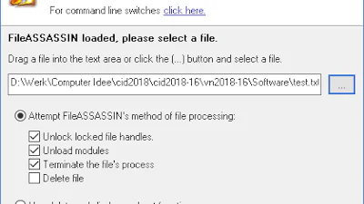 FileAssassin - Wist bestanden die je anders niet weg krijgt