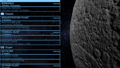 TerraGenesis - Vestig je kolonie op de maan, op mars of...