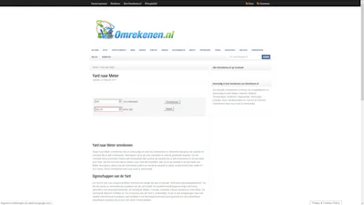 Omrekenen.nl - Hoeveel euro’s gaan er in een meter?