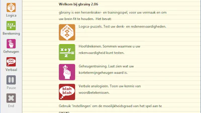 gBrainy - Opgaven om je brein in conditie te houden