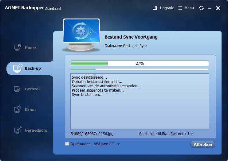 Amoei Backupper - Het meest veelzijdige backup-programma.