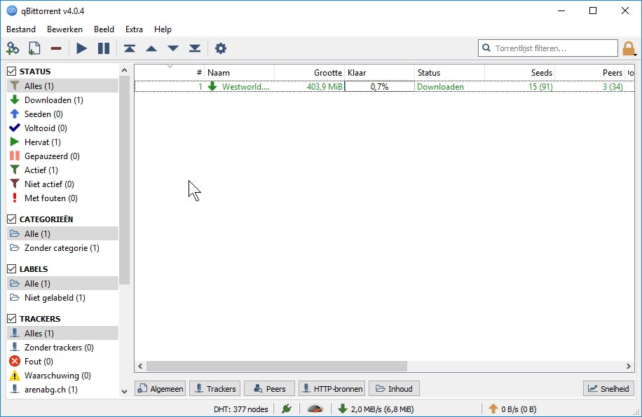 QbitTorrent - Een torrent-client zonder heisa