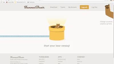 TunnelBear - Via een vpn-tunnel kom je ongezien overal