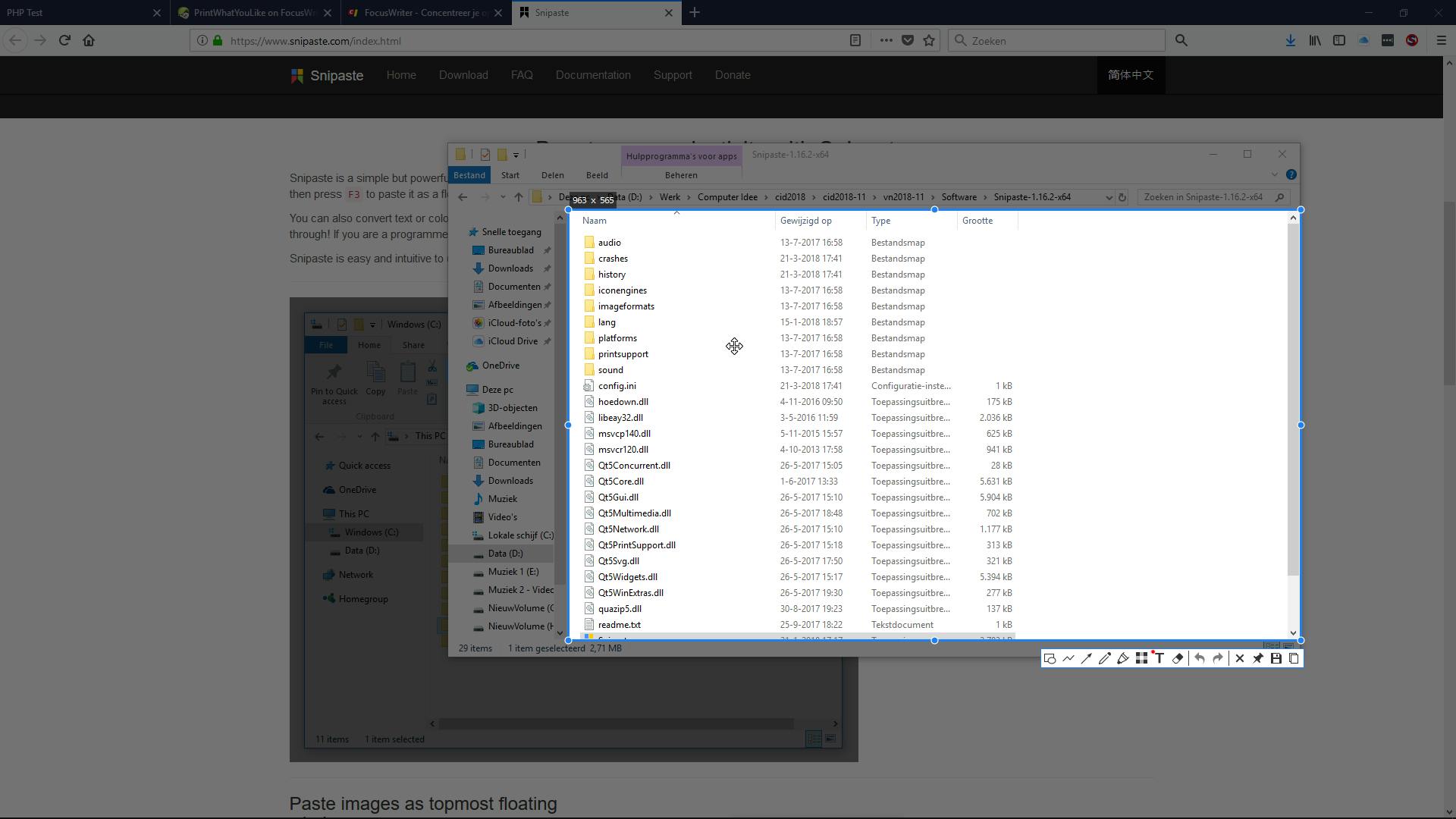 Snipaste - Een eigenzinnige schermgrijper