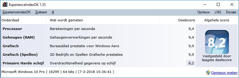 ExperienceIndexOK - Een snelle test voor de power van je hardware