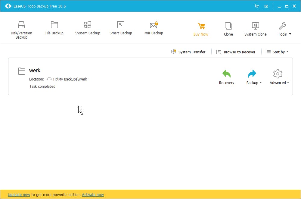 EaseUS Todo Backup Free - Backupt alles, van losse bestanden tot je hele systeem