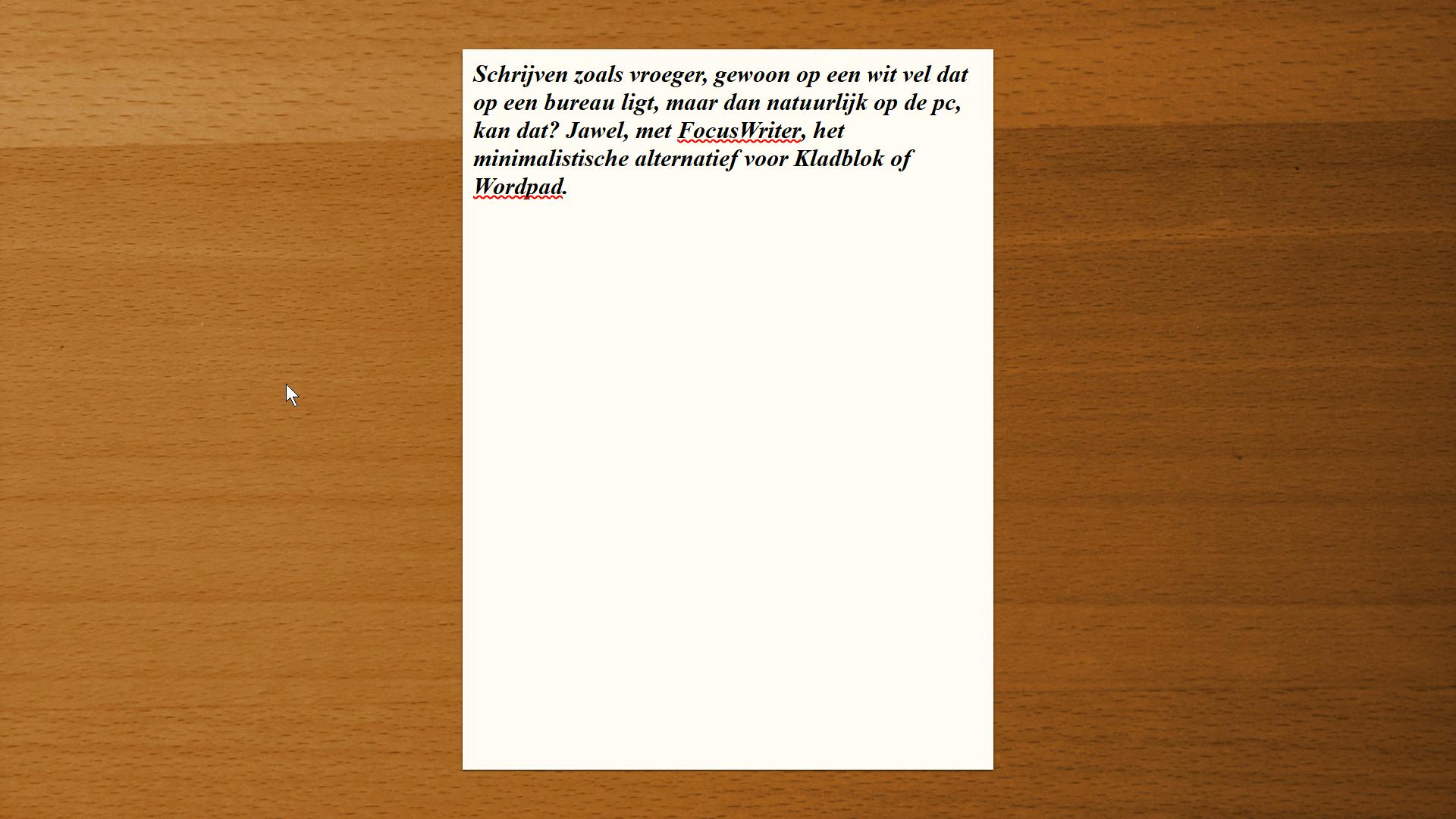FocusWriter - Concentreer je op het schrijven, niet op het programma