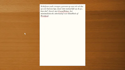 FocusWriter - Concentreer je op het schrijven, niet op het programma