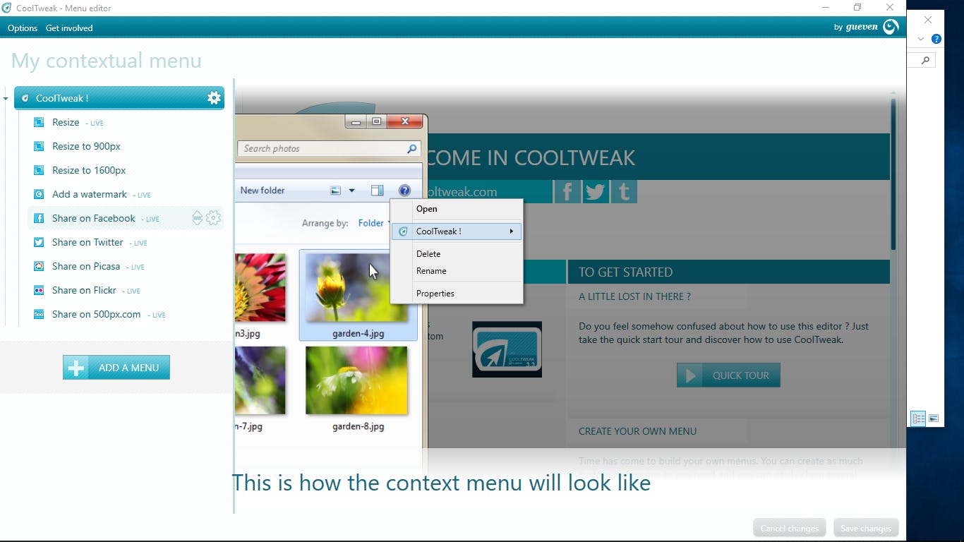 CoolTweak - Voeg handige fotofuncties toe aan Verkenner
