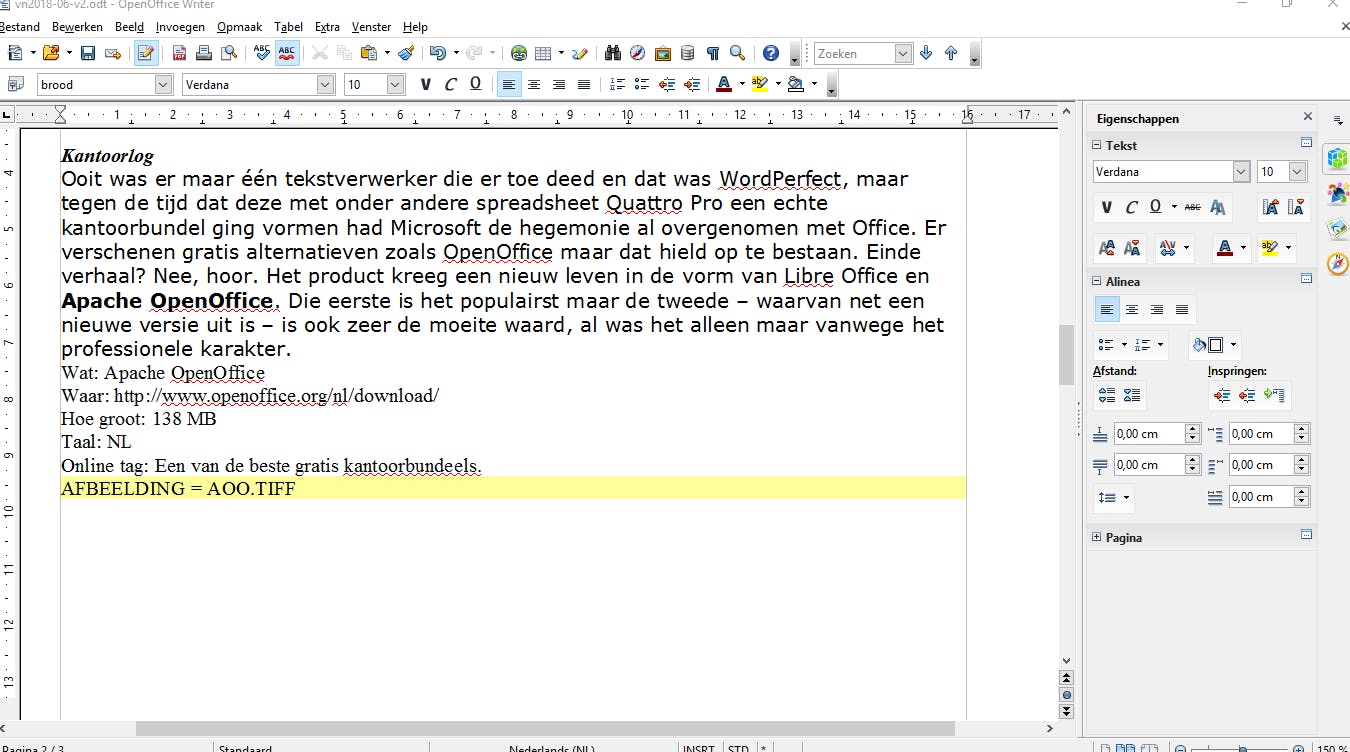 Apache OpenOffice - Een van de beste gratis kantoorbundels